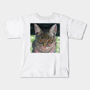 Gray cat Kids T-Shirt